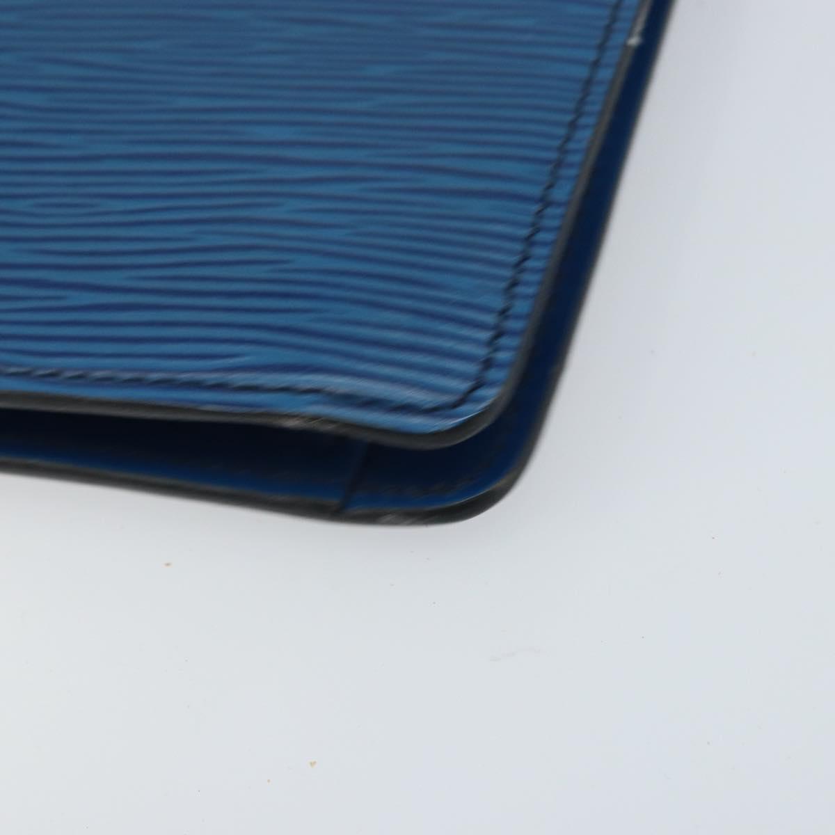 LOUIS VUITTON Epi Montaigne 23 Clutch Bag Blue M52665 LV Auth ep13746