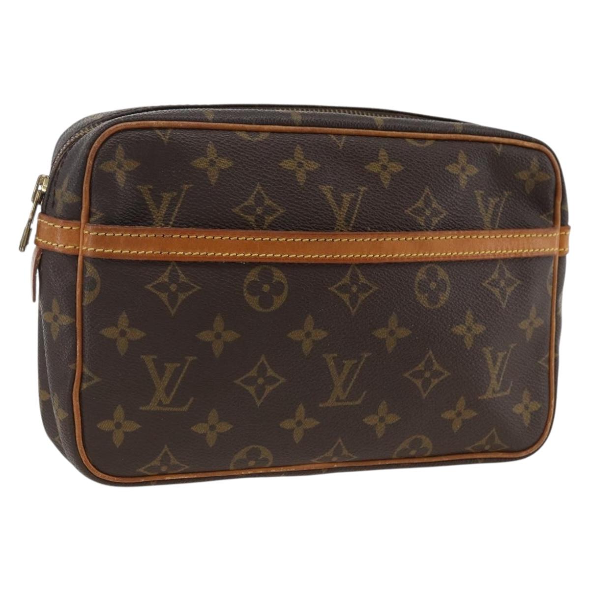 LOUIS VUITTON Monogram Compiegne 23 Clutch Bag M51847 LV Auth ep13753