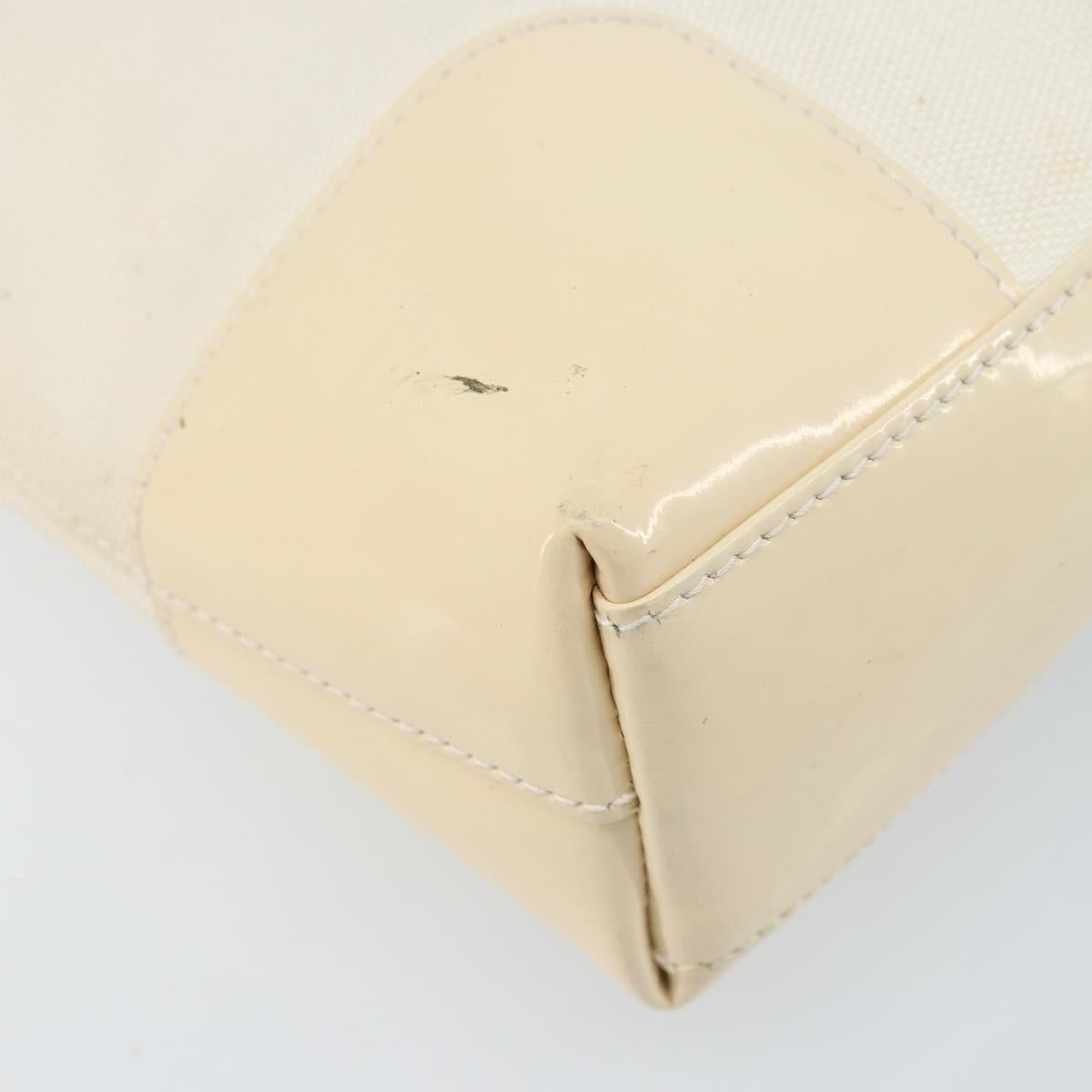 GUCCI Shoulder Bag Canvas White Gold 001 4231 Auth ep13756