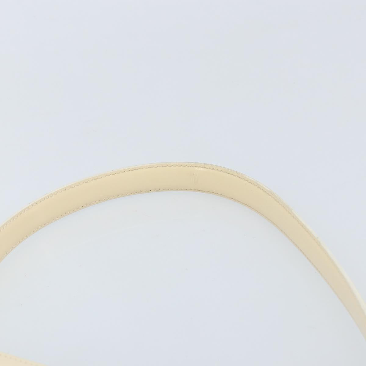 GUCCI Shoulder Bag Canvas White Gold 001 4231 Auth ep13756