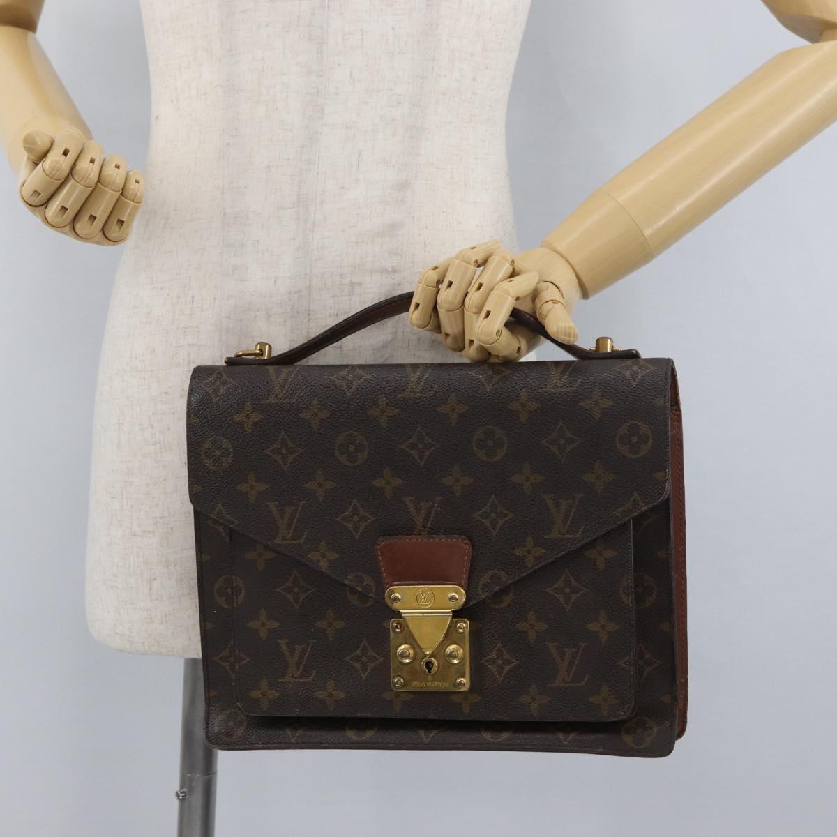 LOUIS VUITTON Monogram Monceau 28 Hand Bag M51185 LV Auth ep13764