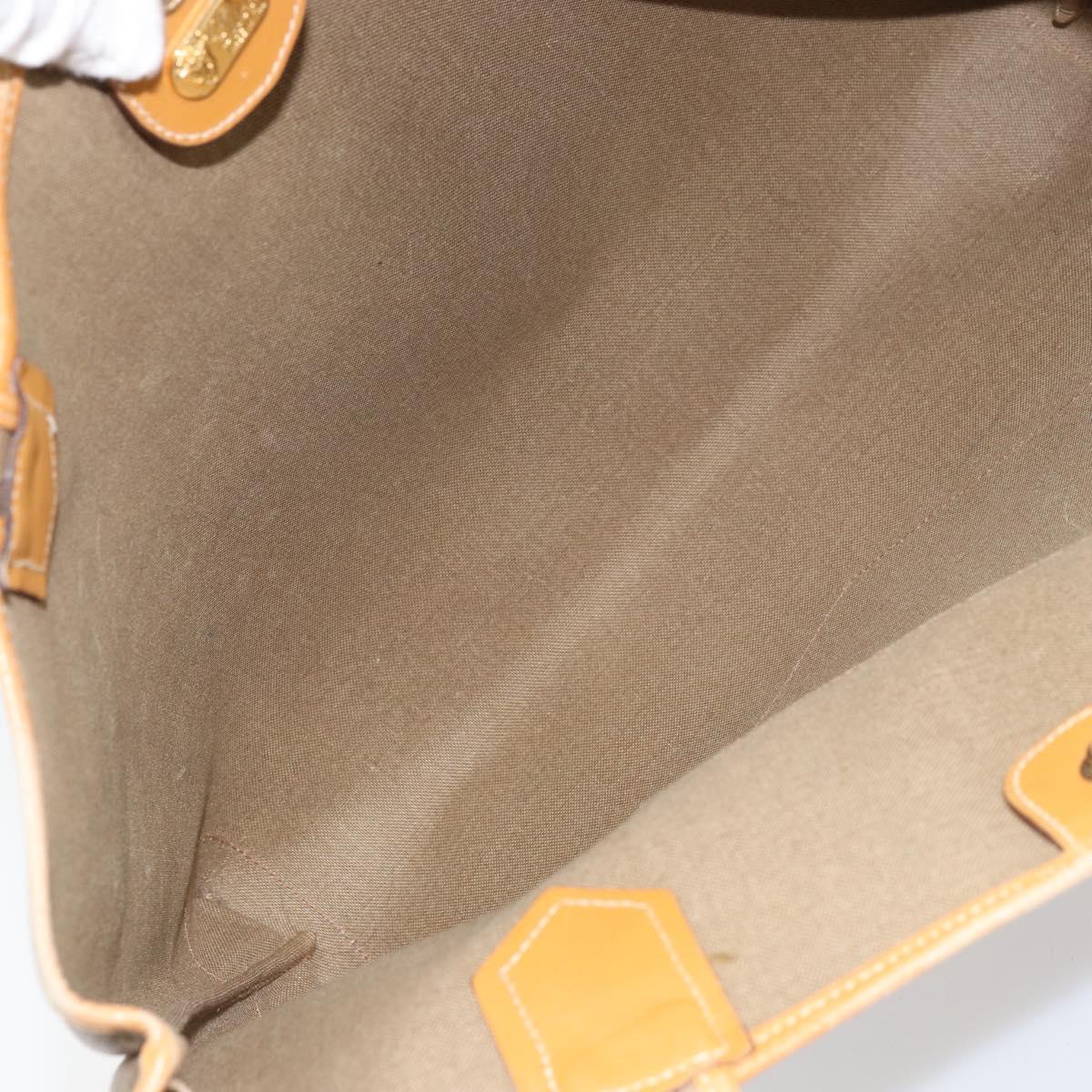 GUCCI Micro GG Supreme Tote Bag PVC Beige Gold 002 098 0057 Auth ep13772