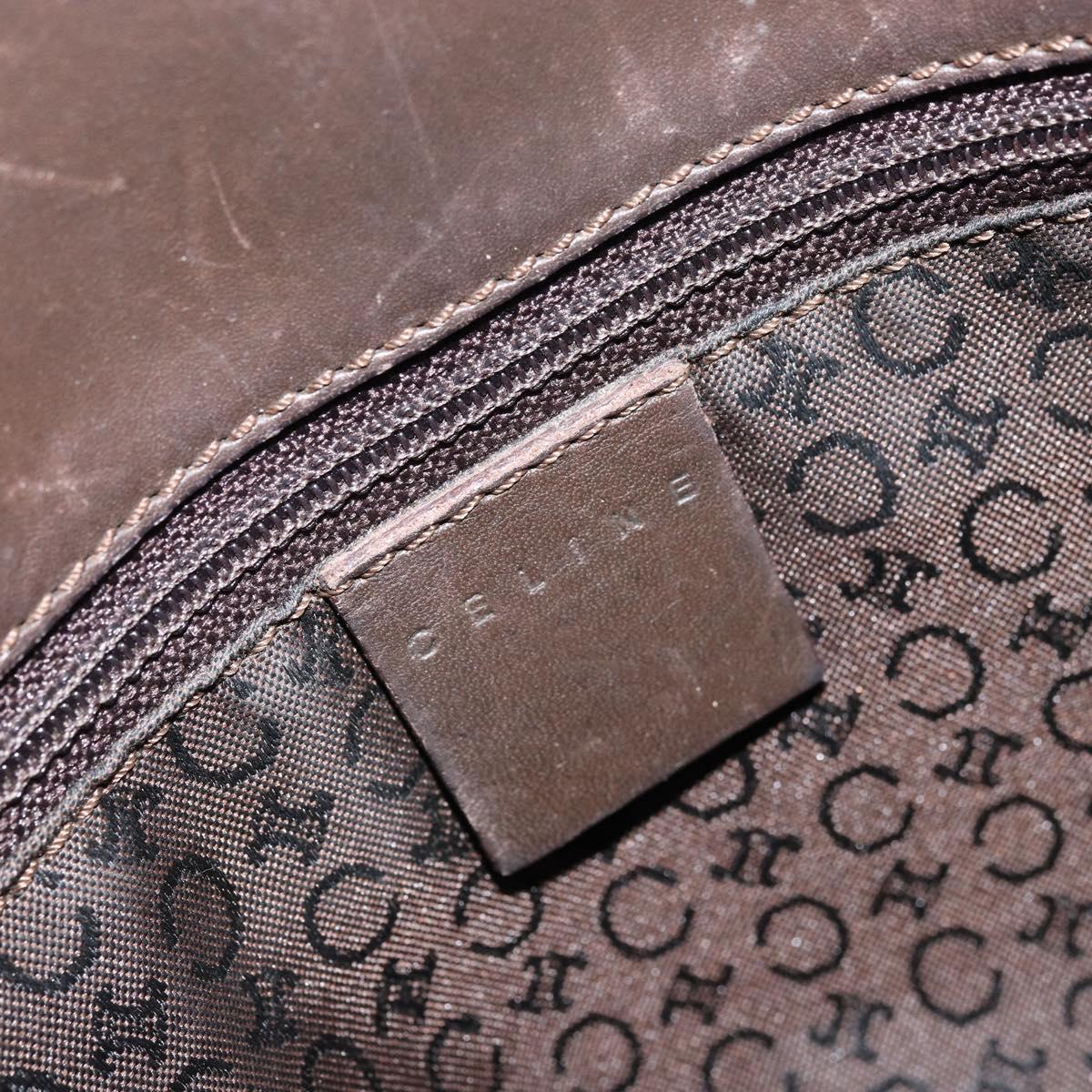 CELINE C Macadam Canvas Tote Bag Ivory Gold Auth ep13774
