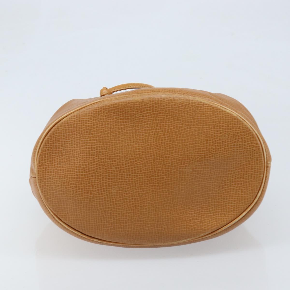 Christian Dior Shoulder Bag Leather Brown Gold Auth ep13792