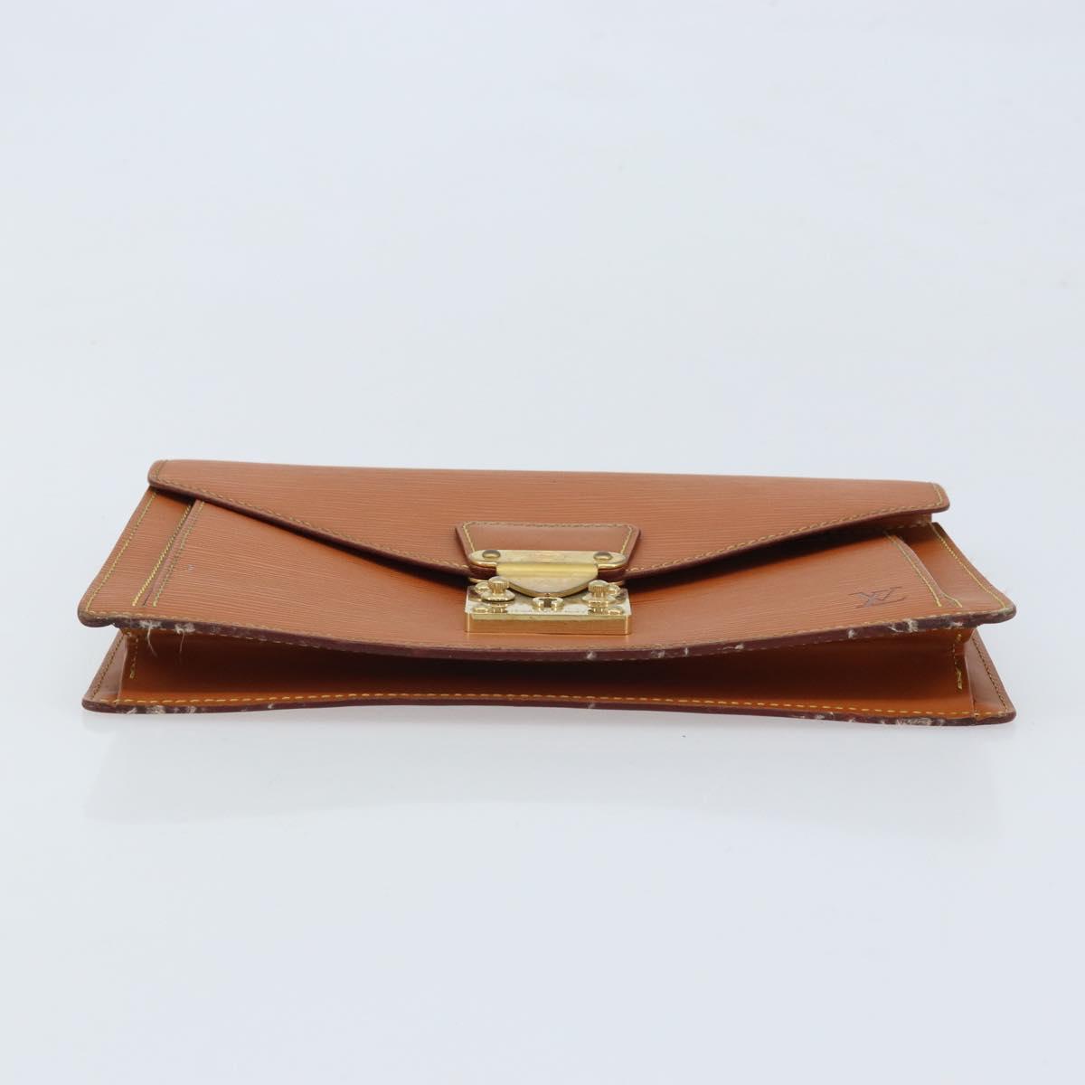 LOUIS VUITTON Epi Serie Dragonne Hand Bag Beige LV Auth ep13806