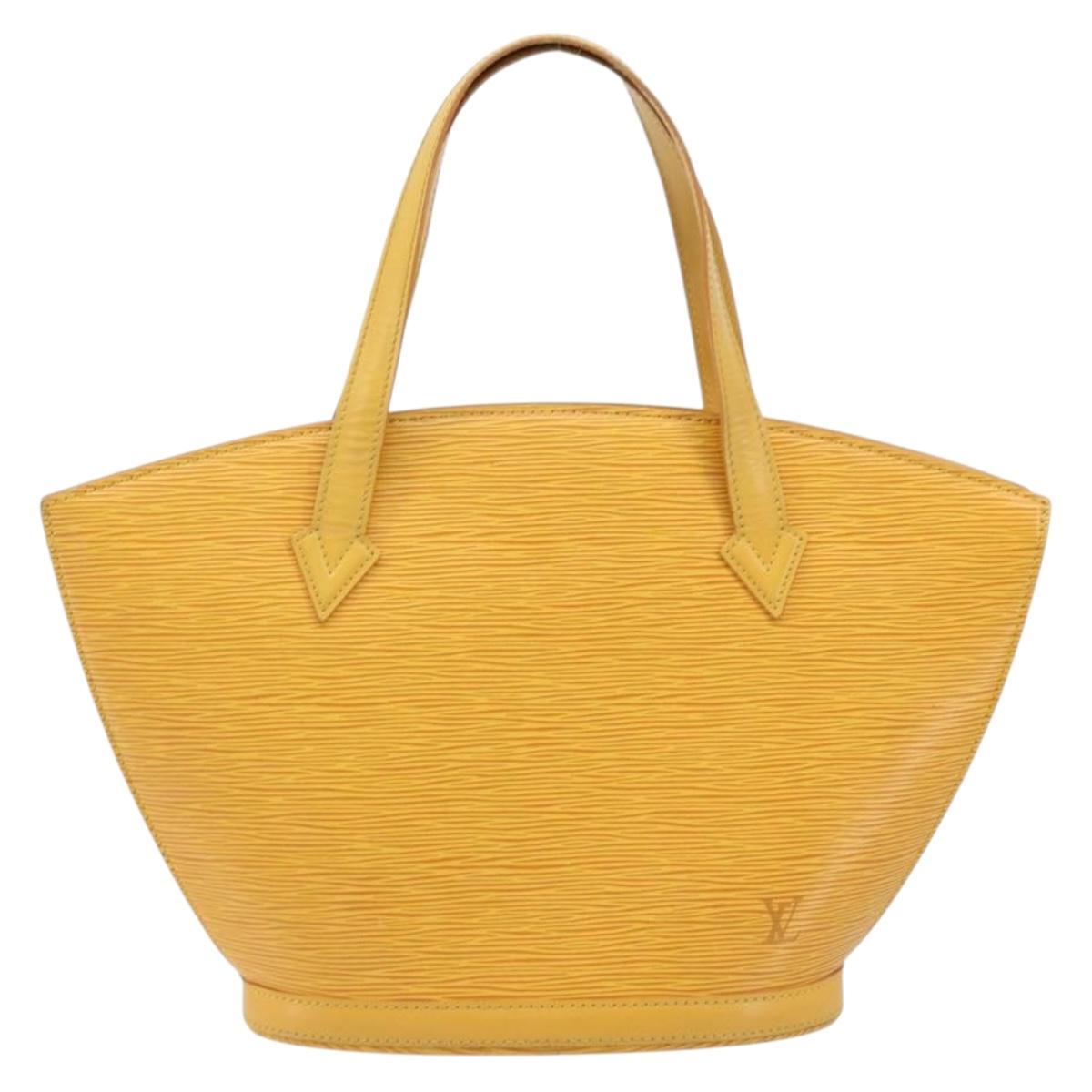 LOUIS VUITTON Epi Saint Jacques Shopping Bag Yellow M52269 LV Auth ep13813