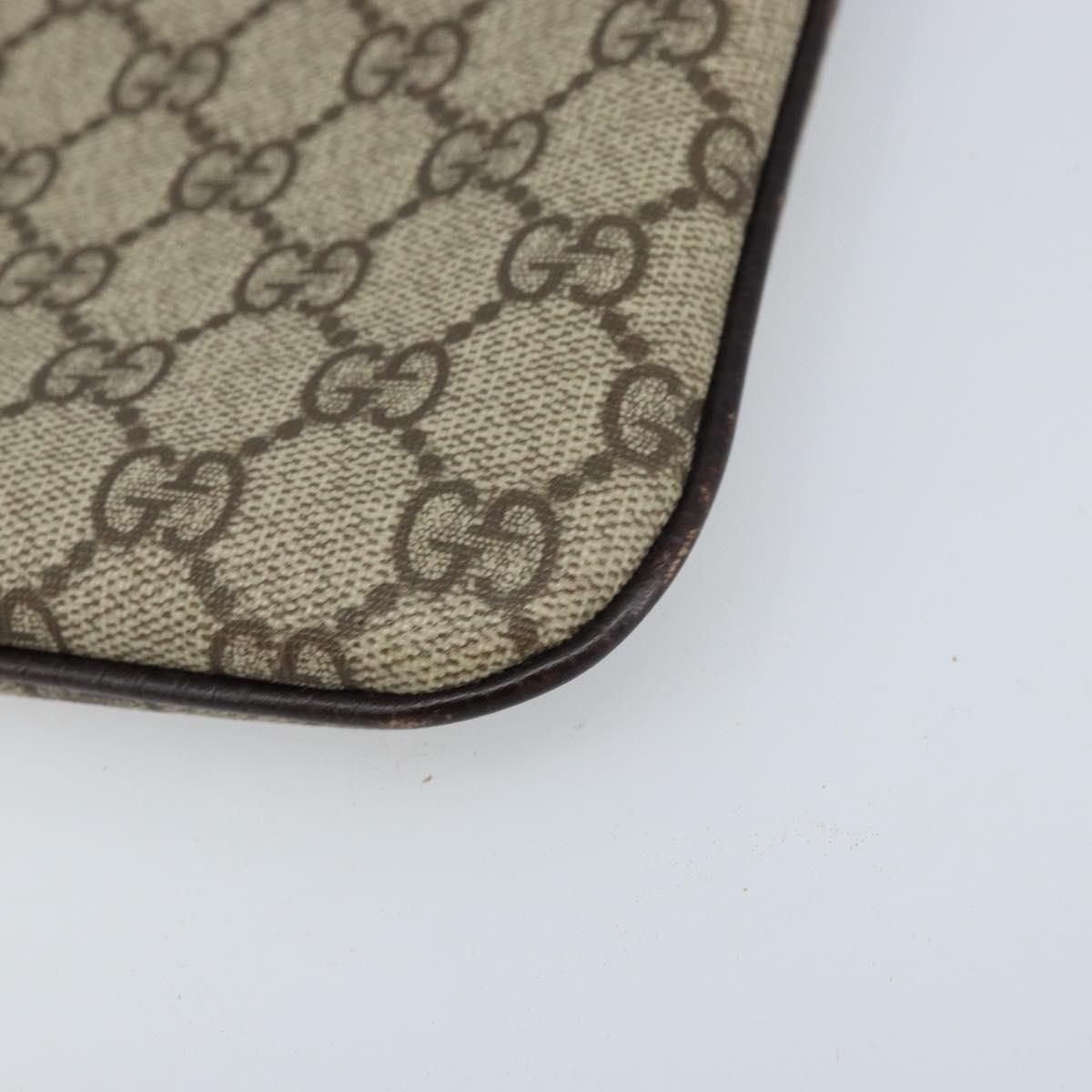 GUCCI GG Supreme Hand Bag PVC Beige 114600 Auth ep13815