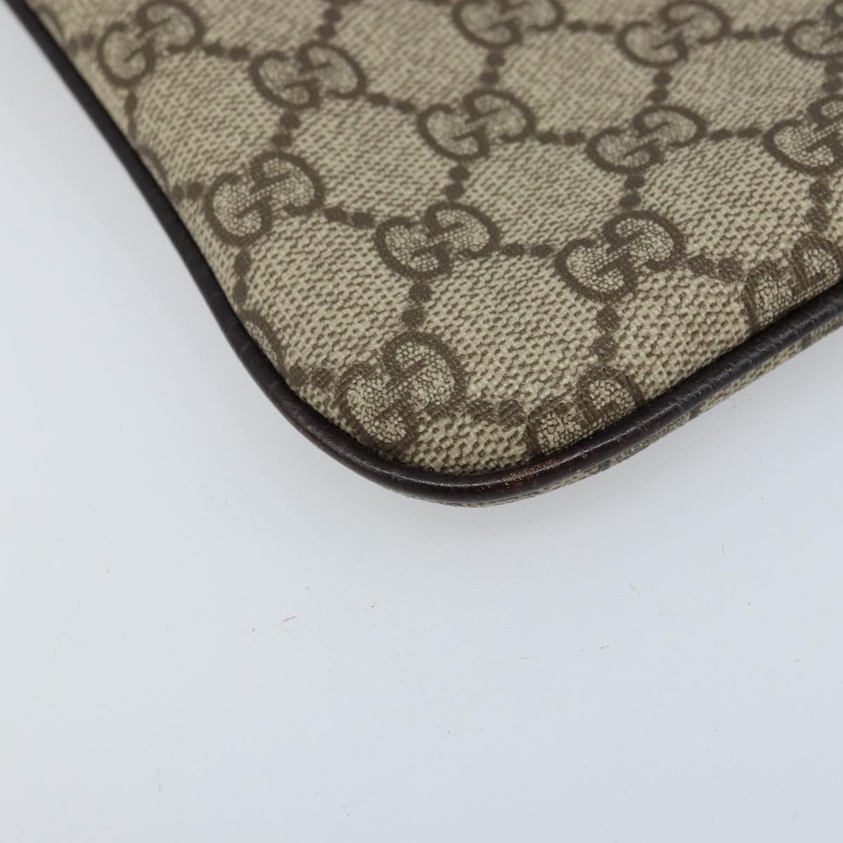 GUCCI GG Supreme Hand Bag PVC Beige 114600 Auth ep13815