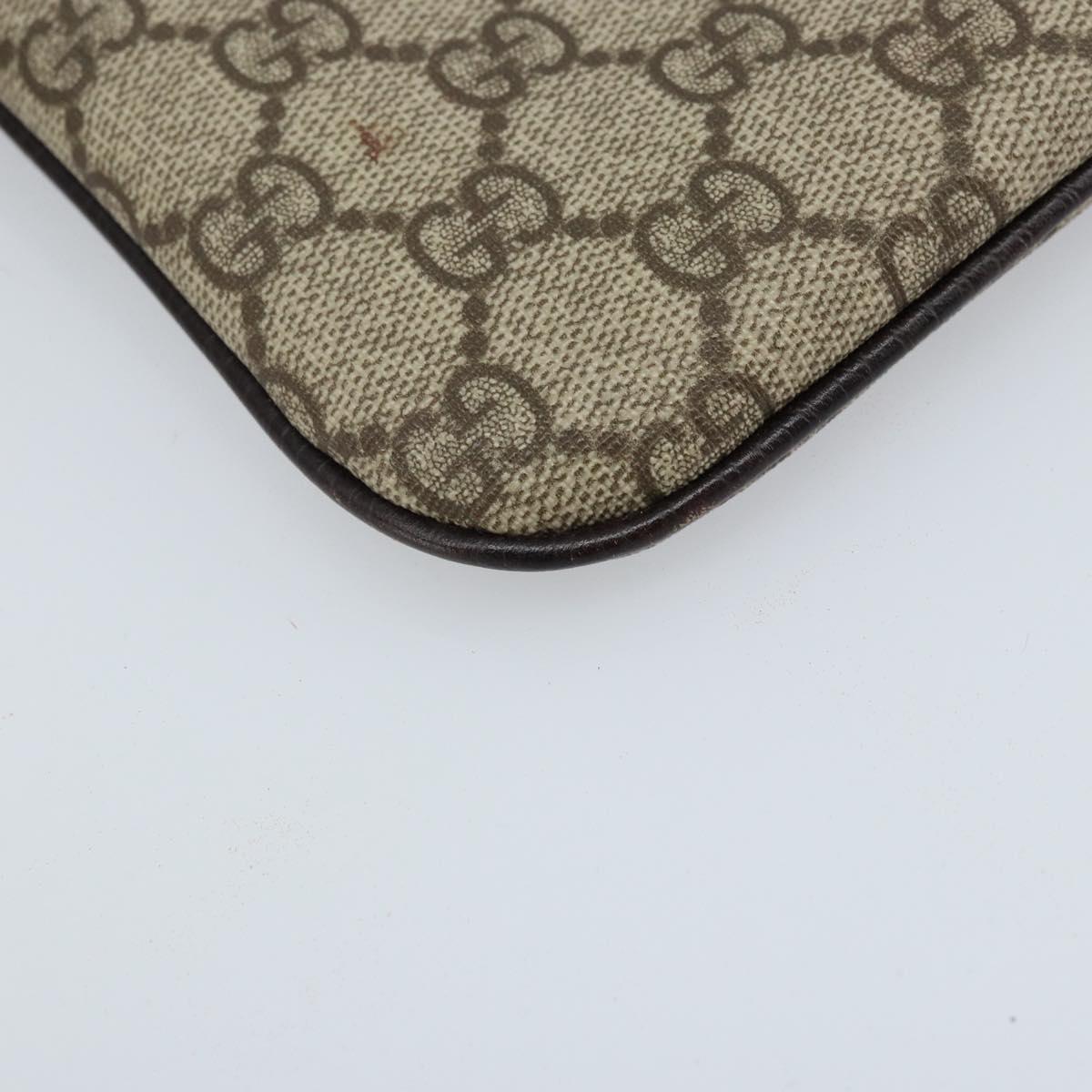 GUCCI GG Supreme Hand Bag PVC Beige 114600 Auth ep13815