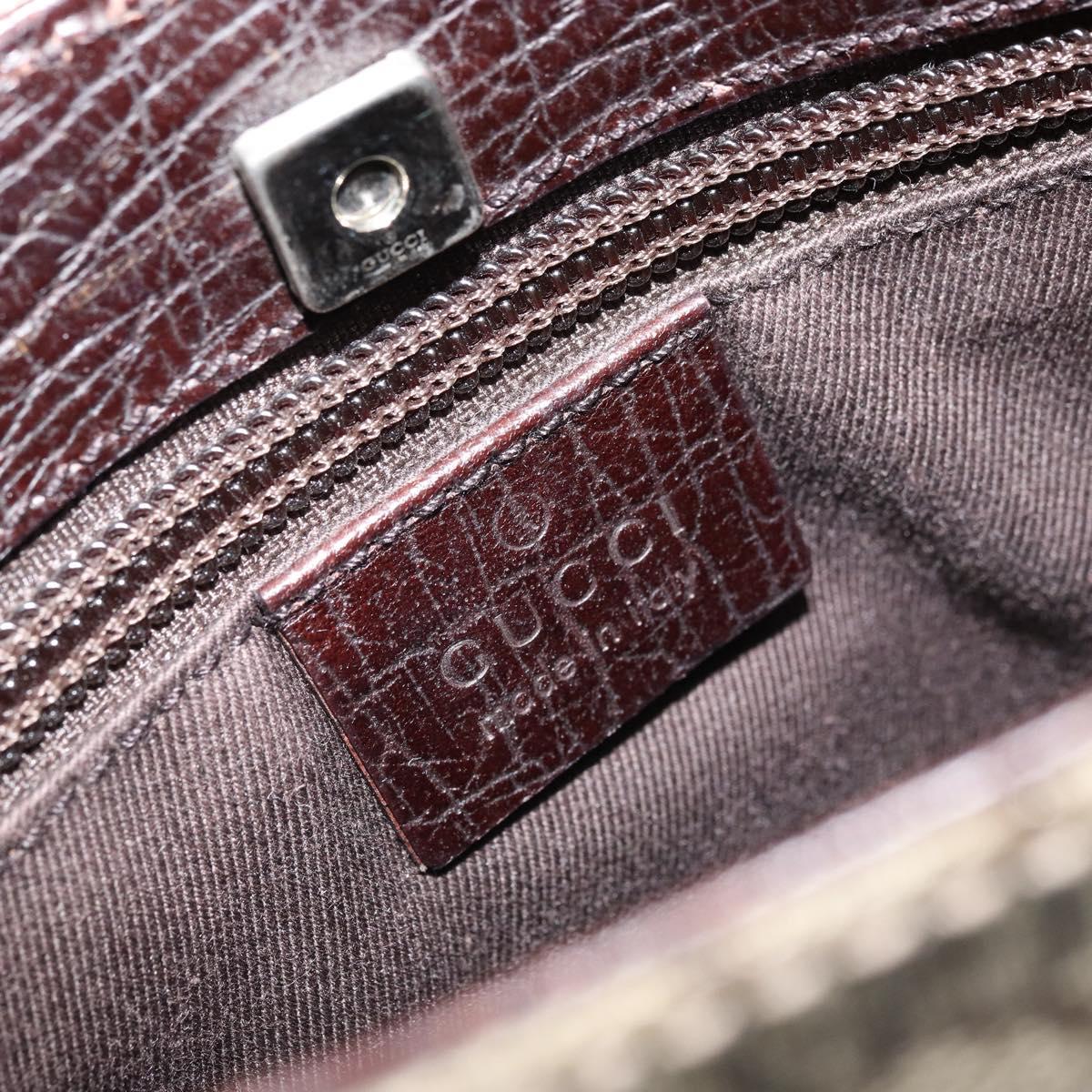 GUCCI GG Supreme Hand Bag PVC Beige 114600 Auth ep13815