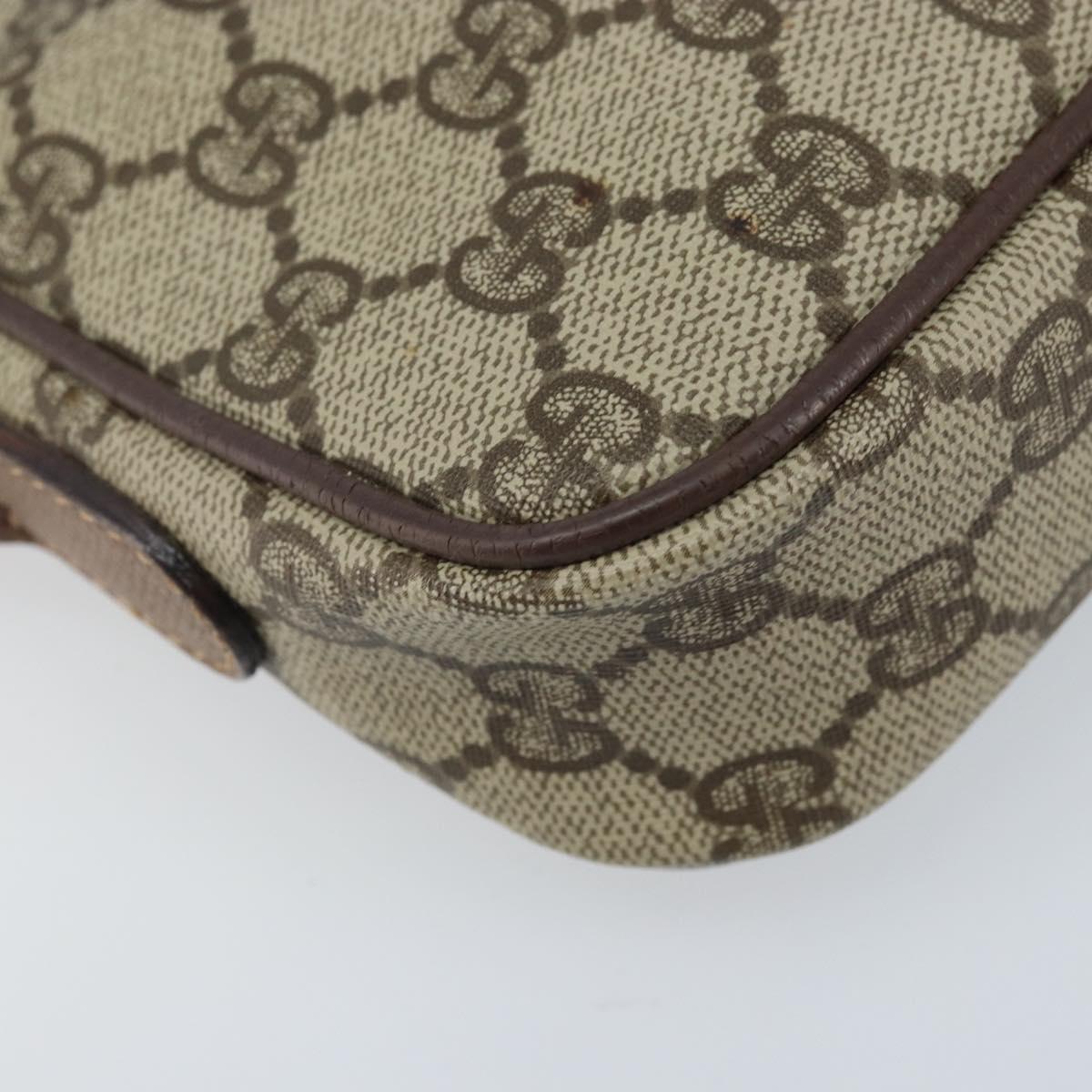 GUCCI GG Supreme Shoulder Bag PVC Beige Gold 007 14 6428 Auth ep13817