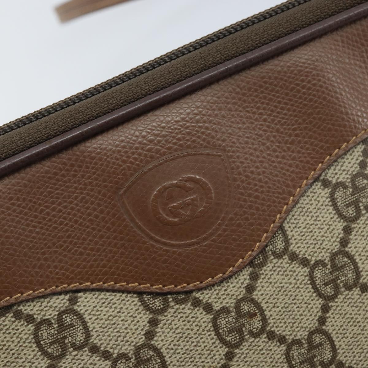 GUCCI GG Supreme Shoulder Bag PVC Beige Gold 007 14 6428 Auth ep13817