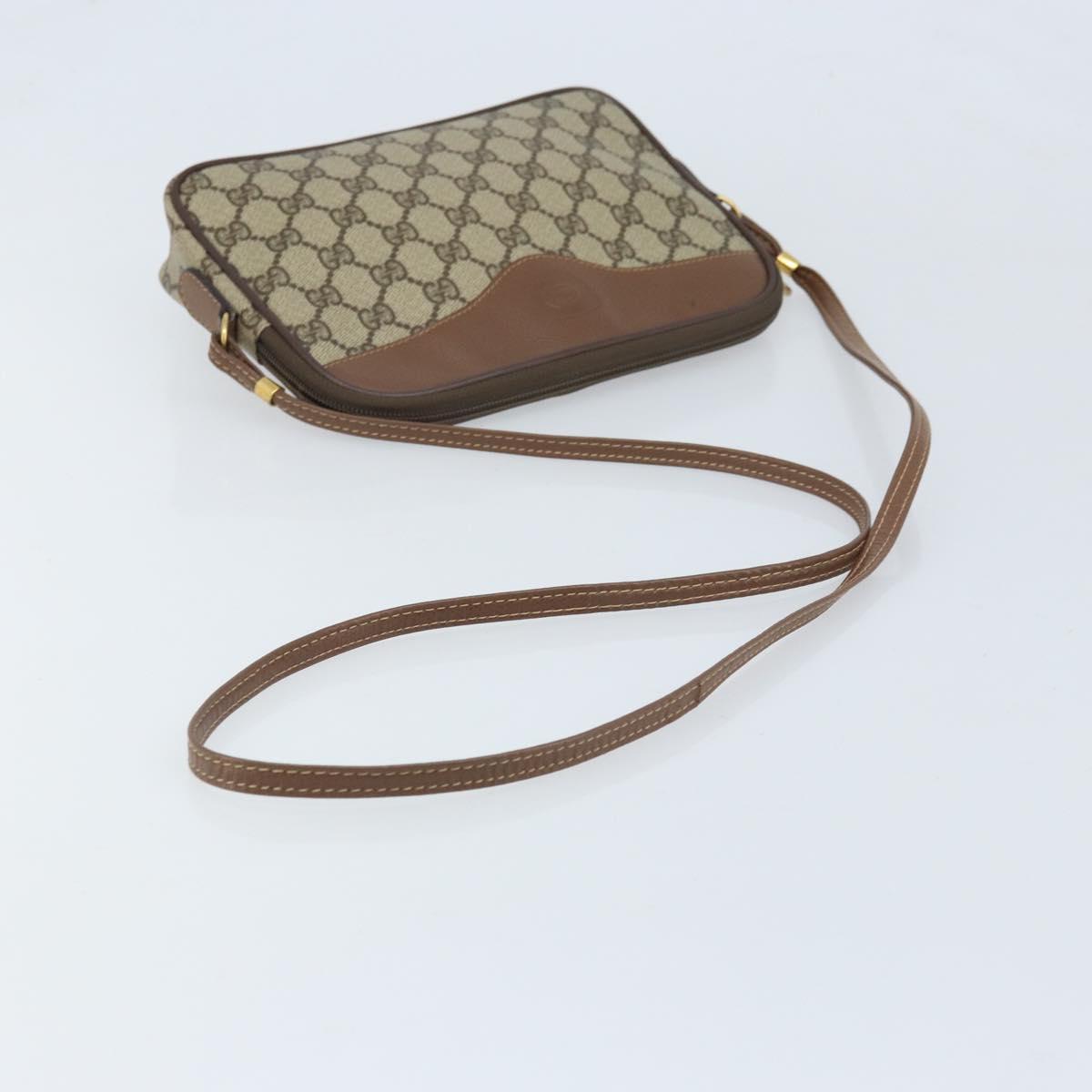 GUCCI GG Supreme Shoulder Bag PVC Beige Gold 007 14 6428 Auth ep13817