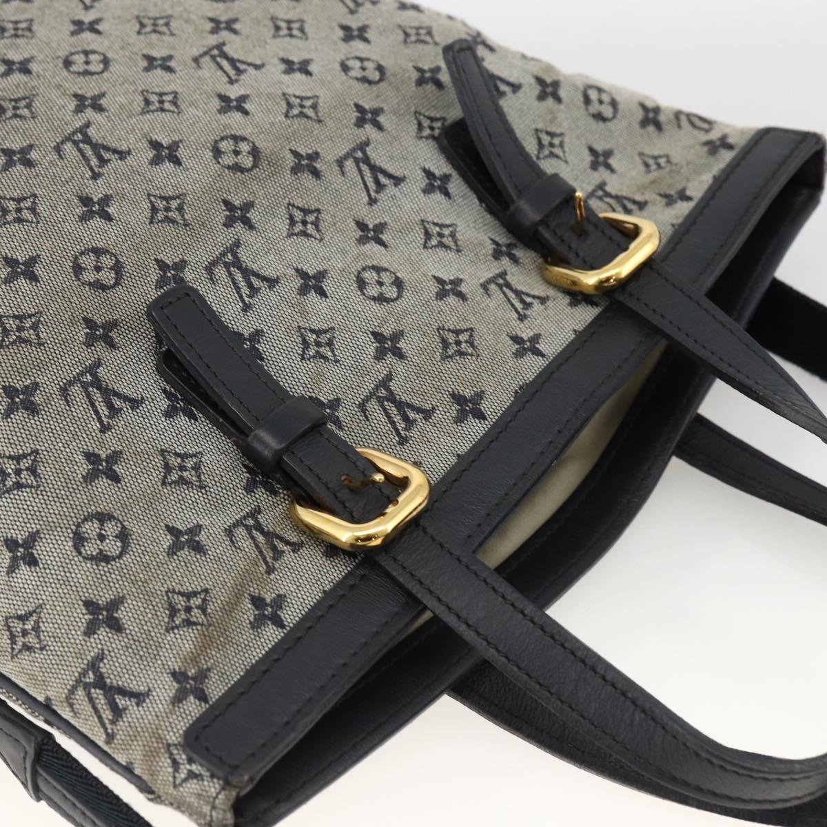 LOUIS VUITTON Monogram Mini Franﾃｧoise Tote Bag 2way Blue M92208 LV Auth ep13818