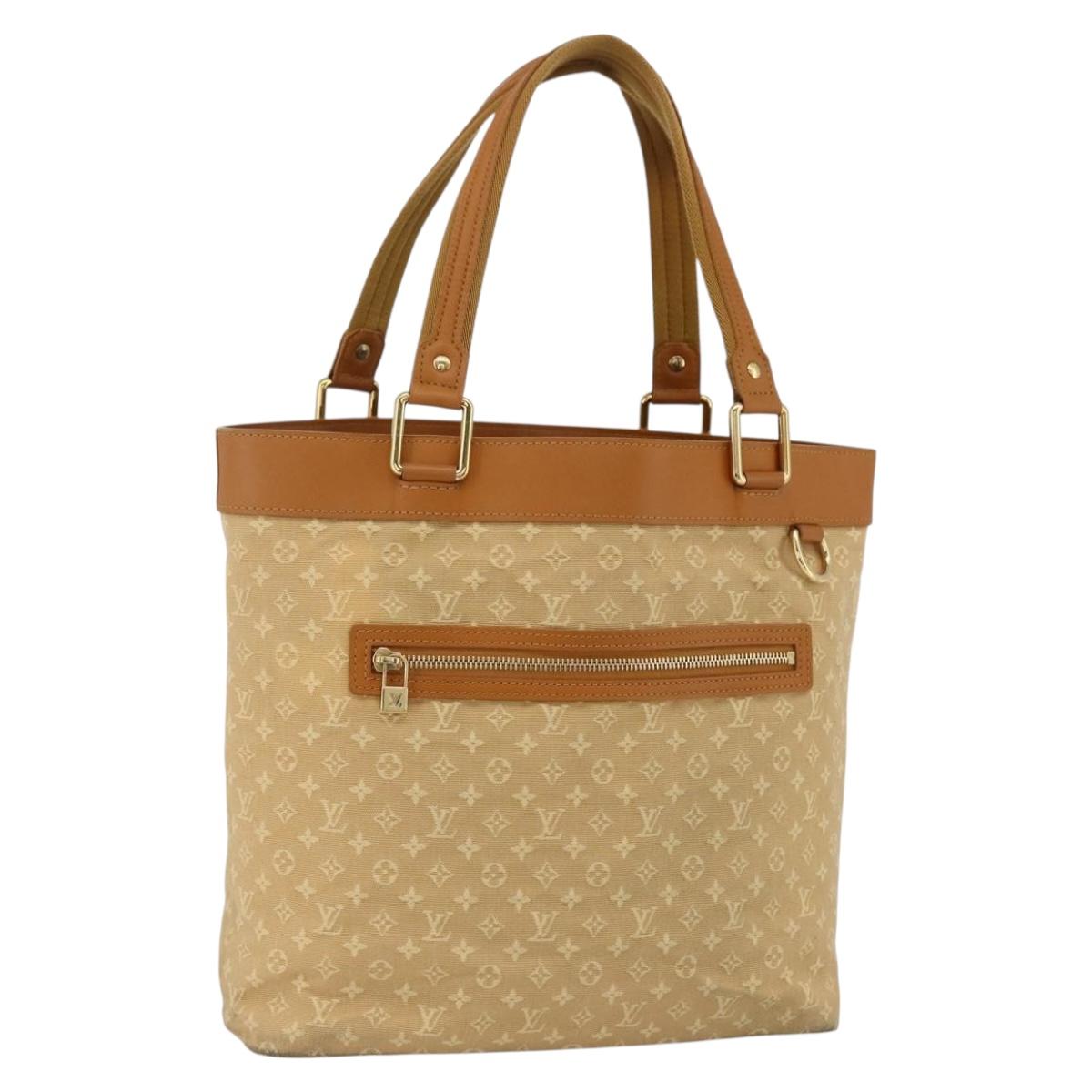 LOUIS VUITTON Monogram Mini Lucille PM Hand Bag Beige M92684 LV Auth ep13835A