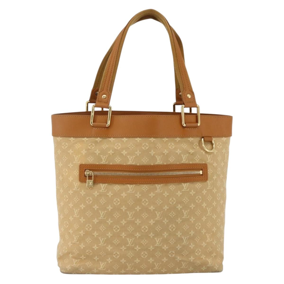 LOUIS VUITTON Monogram Mini Lucille PM Hand Bag Beige M92684 LV Auth ep13835A