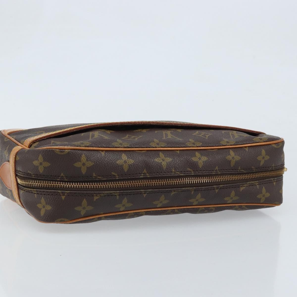 LOUIS VUITTON Monogram Compiegne 28 Clutch Bag M51845 LV Auth ep13837