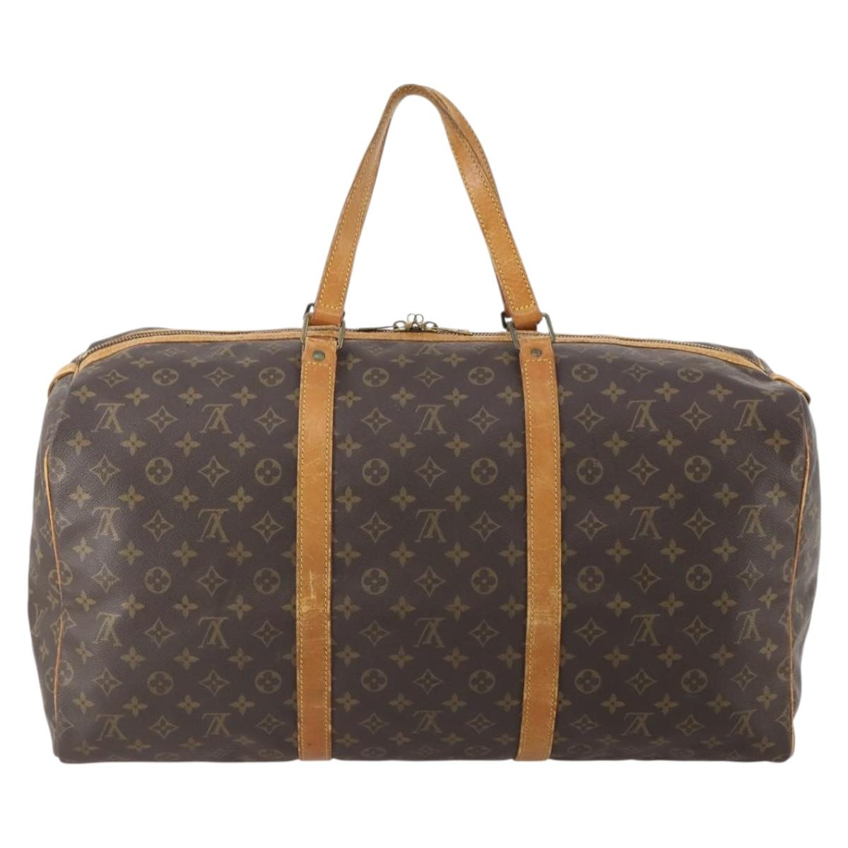 LOUIS VUITTON Monogram Sac Souple 55 Boston Bag M41622 LV Auth ep13844