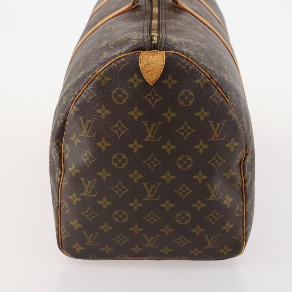 LOUIS VUITTON Monogram Keepall 55 Boston Bag M41424 LV Auth ep13859
