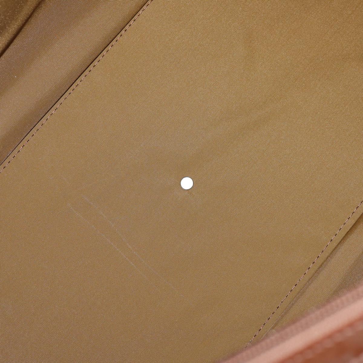 Burberrys Nova Check Boston Bag Canvas 2way Beige Gold Auth ep13867V