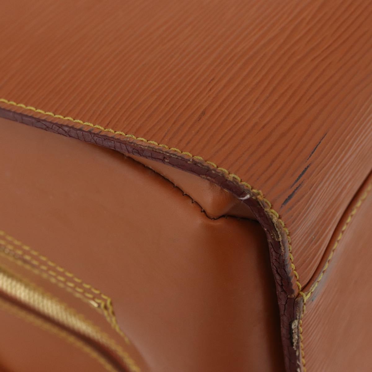 LOUIS VUITTON Epi Sorbonne Hand Bag Zipangu Gold M54518 LV Auth ep13869