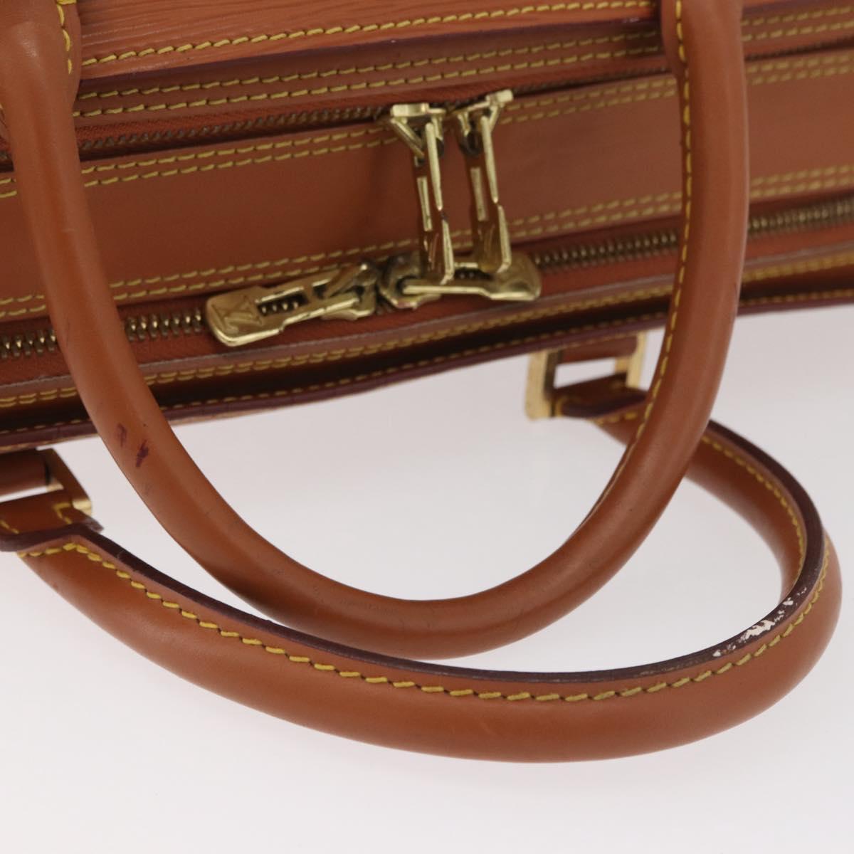 LOUIS VUITTON Epi Sorbonne Hand Bag Zipangu Gold M54518 LV Auth ep13869