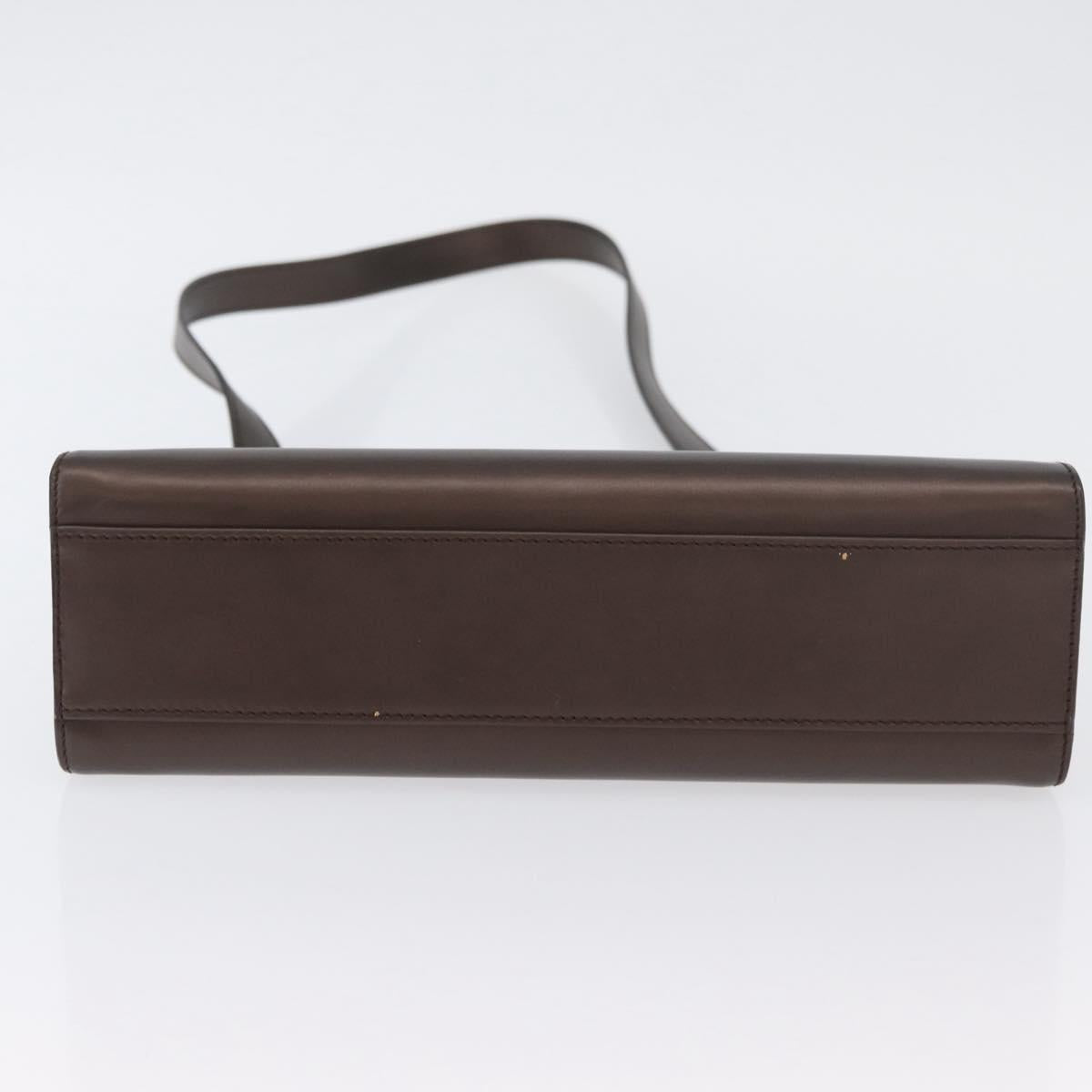 GUCCI Hand Bag Leather 2way Brown 001 2020 1854 Auth ep13878