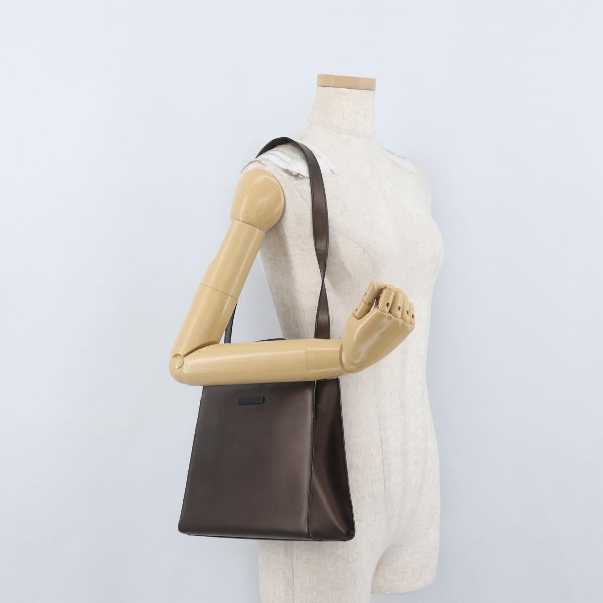 GUCCI Hand Bag Leather 2way Brown 001 2020 1854 Auth ep13878