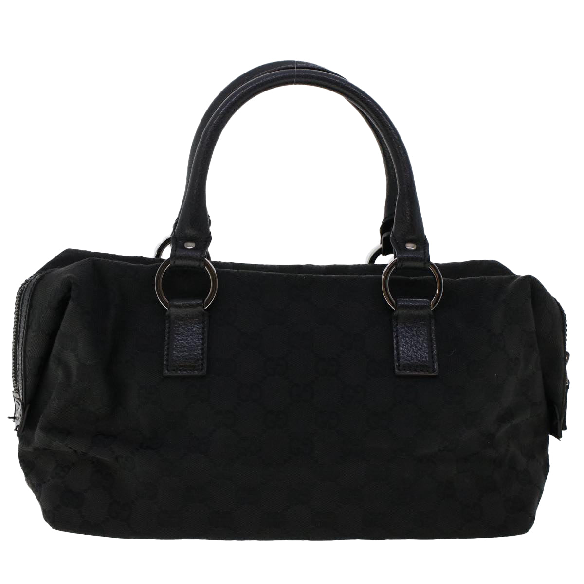 GUCCI GG Canvas Hand Bag Black Auth ep1390