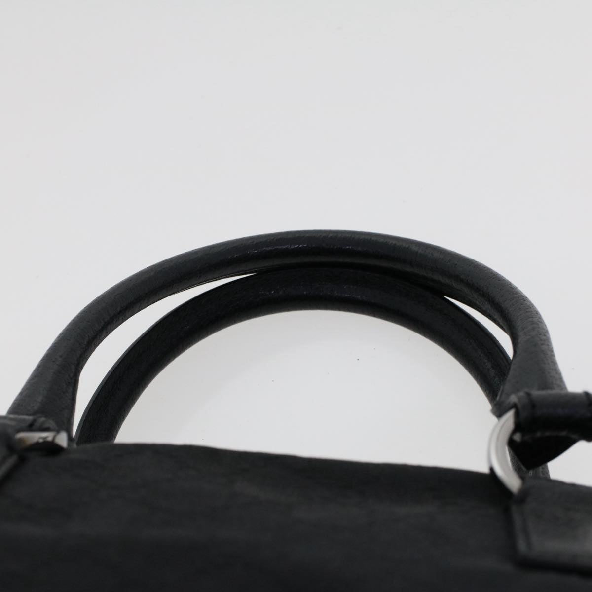 GUCCI GG Canvas Hand Bag Black Auth ep1390