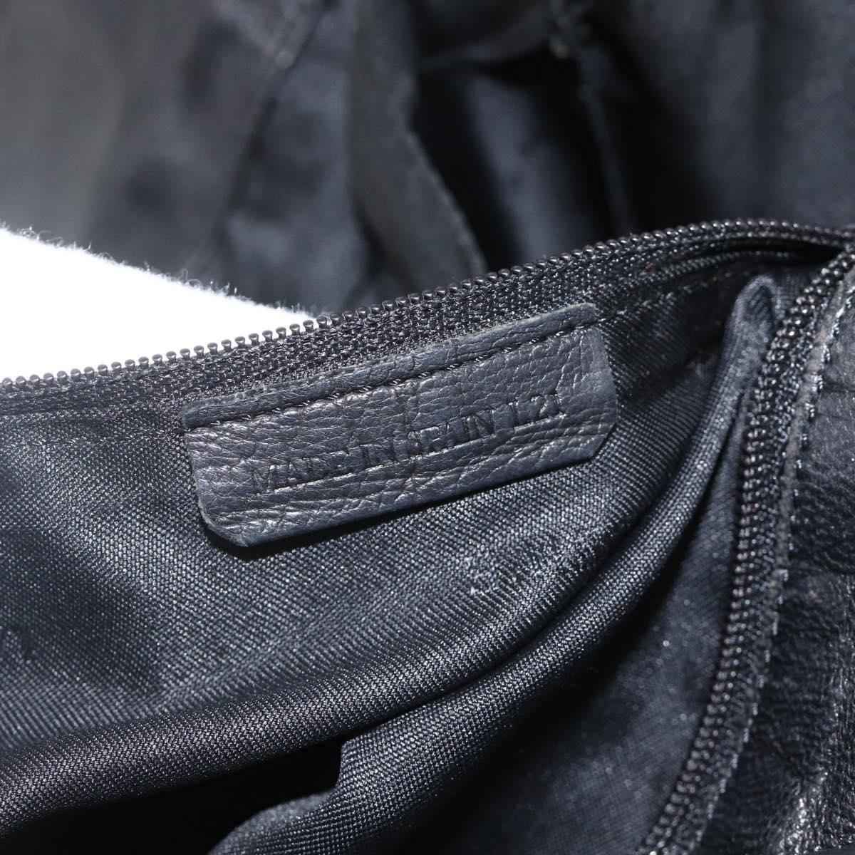 LOEWE Shoulder Bag Leather Black Auth ep13912