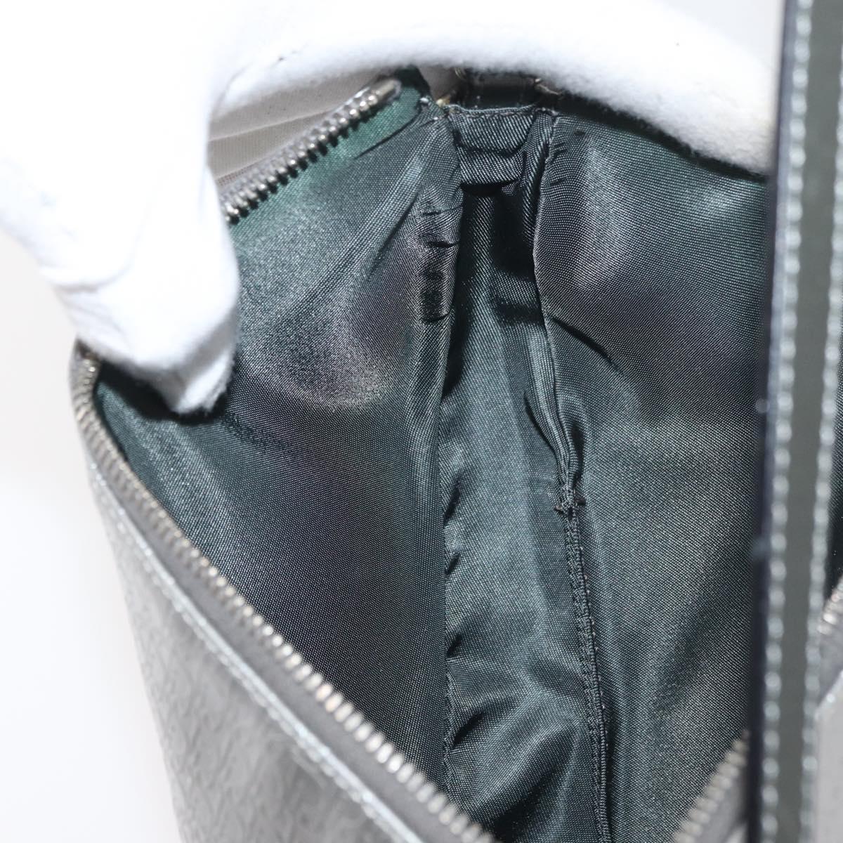 Christian Dior Trotter Canvas Saddle Accessory Pouch PVC Silver Auth ep13915A
