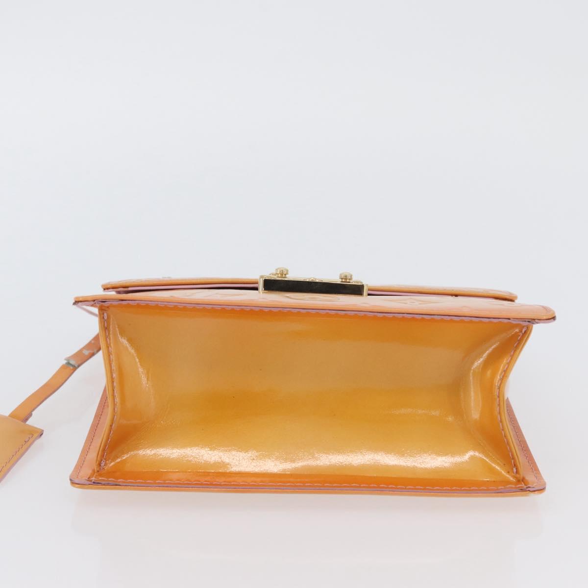 LOUIS VUITTON Vernis Spring Street Bag Marshmallow Pink M91033 LV Auth ep13919