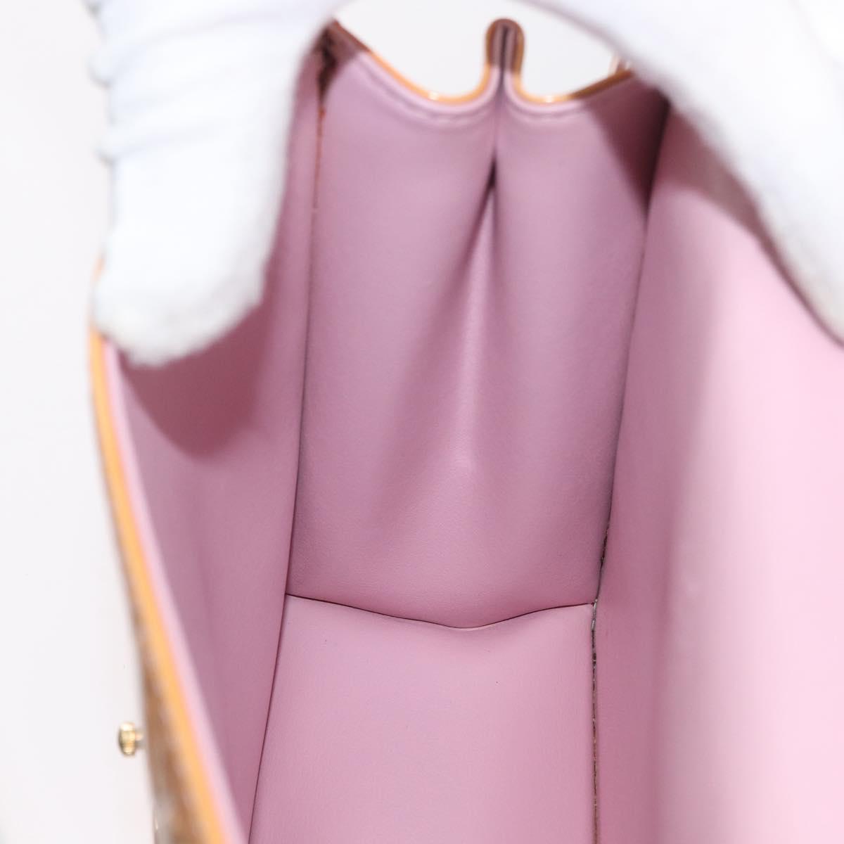 LOUIS VUITTON Vernis Spring Street Bag Marshmallow Pink M91033 LV Auth ep13919