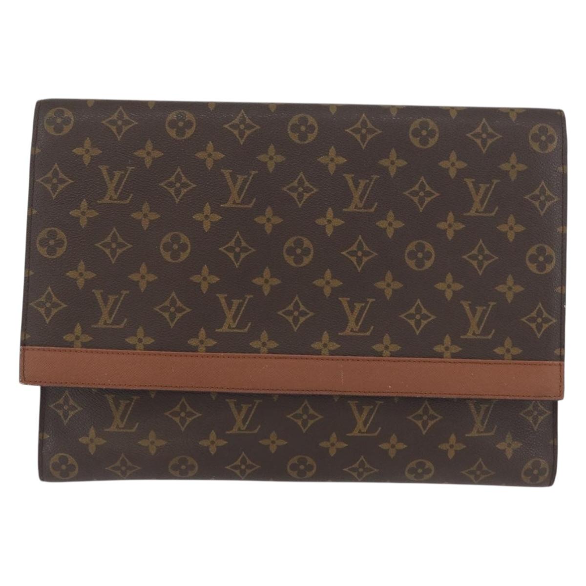 LOUIS VUITTON Monogram Porte Envelope Clutch Bag M51801 LV Auth ep13920