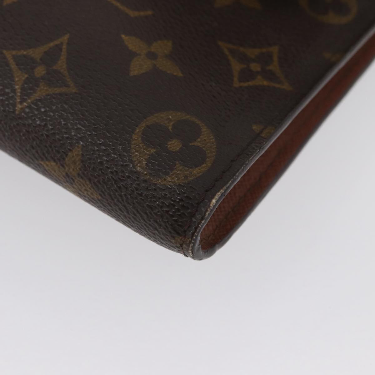 LOUIS VUITTON Monogram Porte Envelope Clutch Bag M51801 LV Auth ep13920