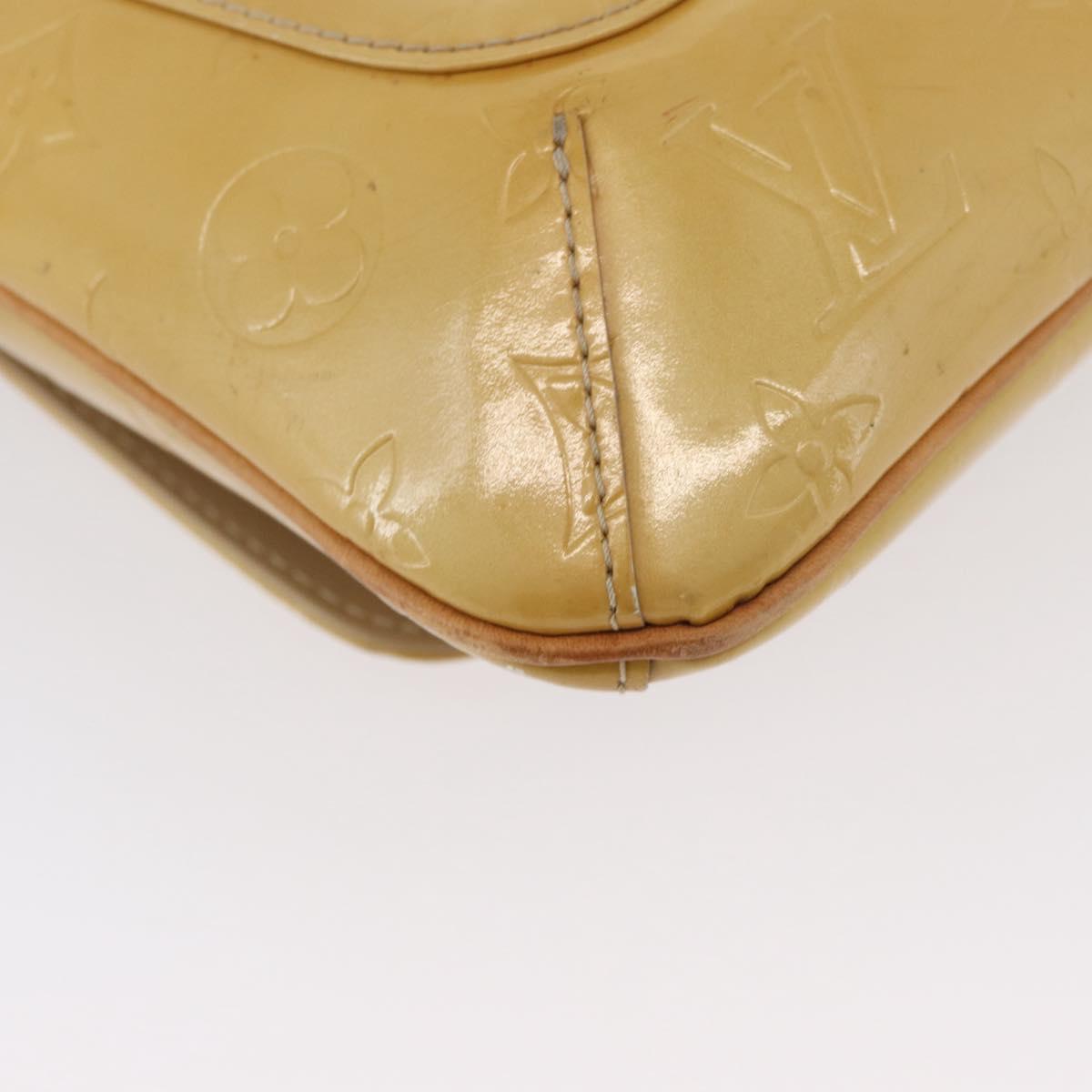 LOUIS VUITTON Monogram Vernis Thompson Street Bag Beige M91301 LV Auth ep13928