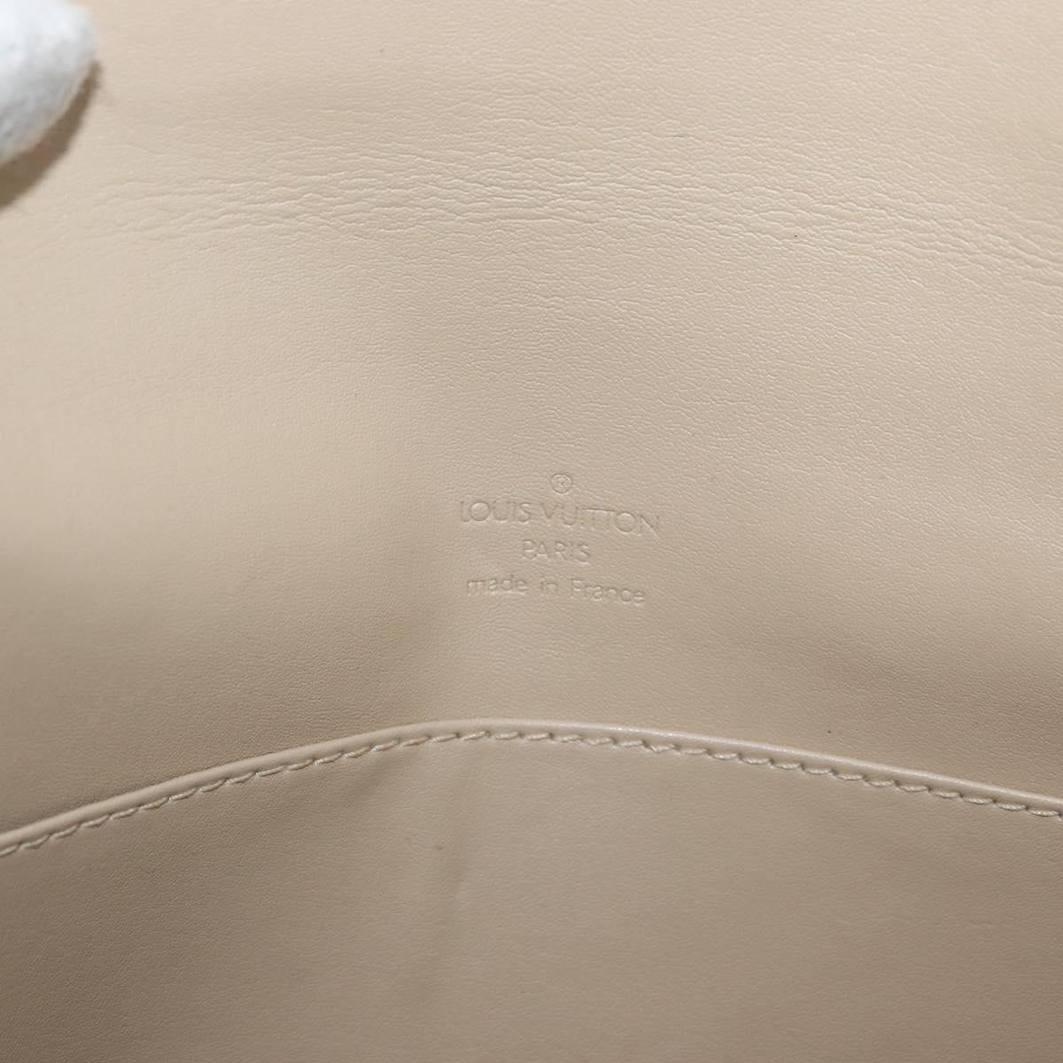 LOUIS VUITTON Monogram Vernis Thompson Street Bag Beige M91301 LV Auth ep13928