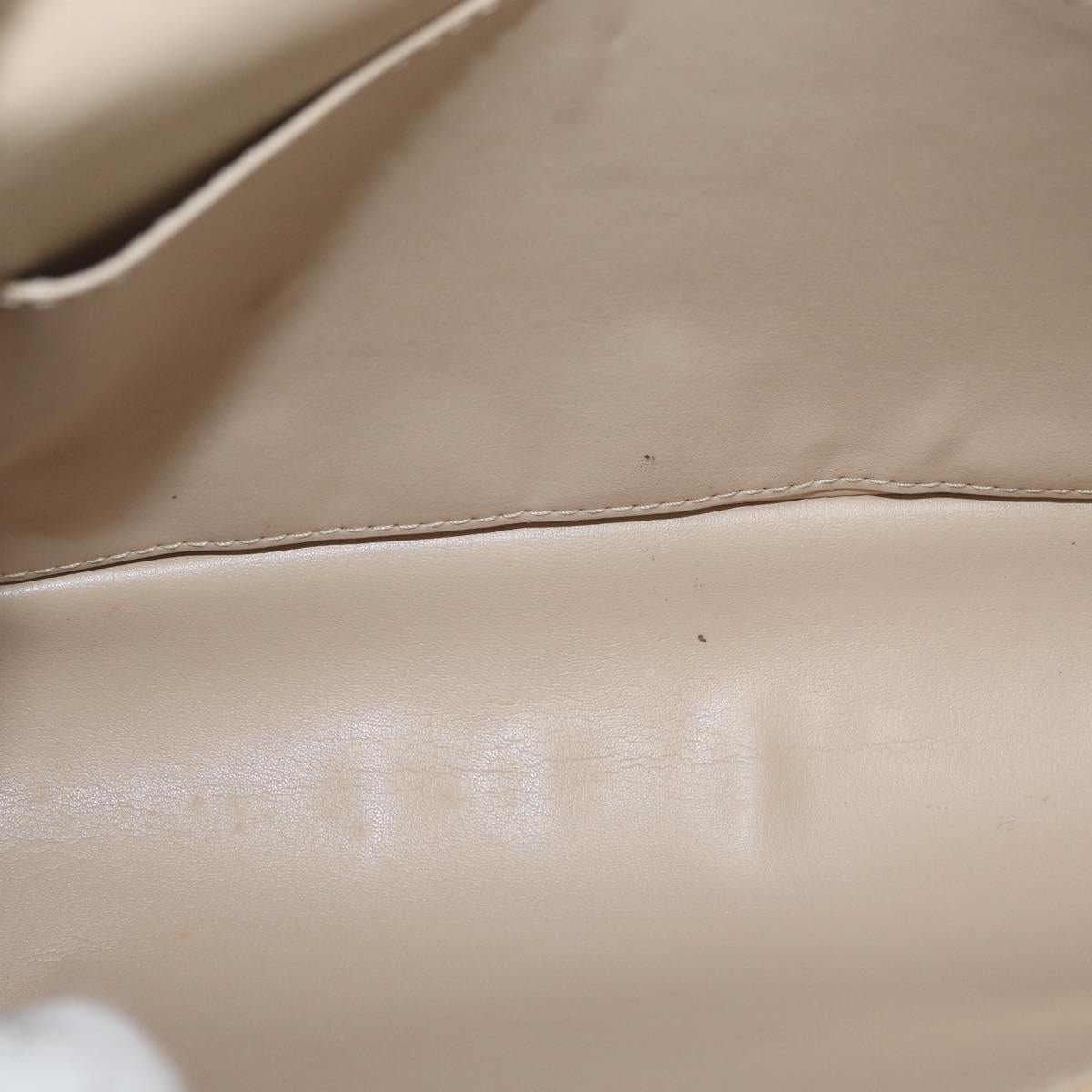 LOUIS VUITTON Monogram Vernis Thompson Street Bag Beige M91301 LV Auth ep13928