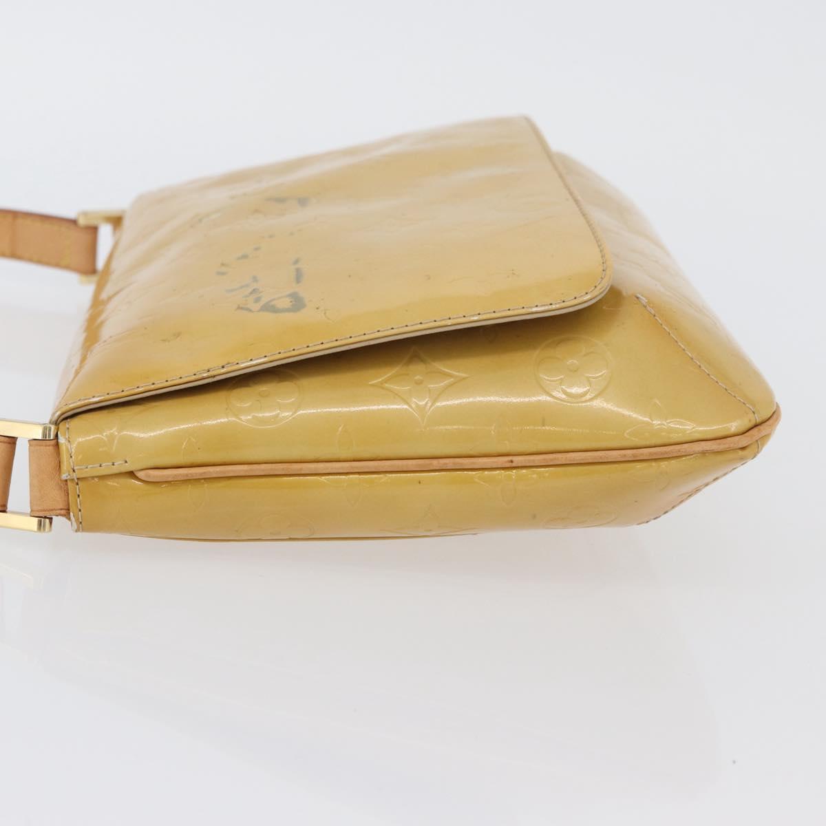 LOUIS VUITTON Monogram Vernis Thompson Street Bag Beige M91301 LV Auth ep13928