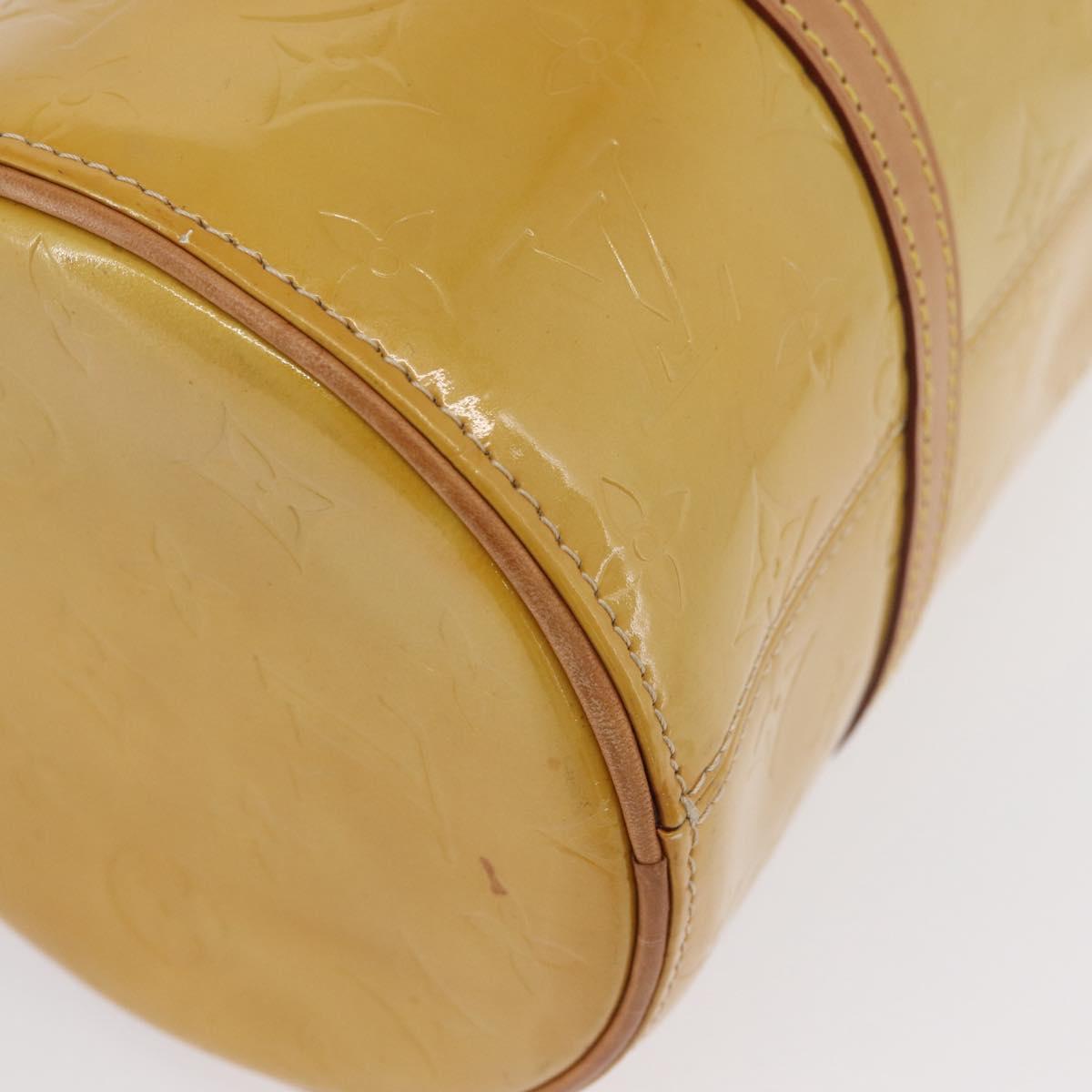 LOUIS VUITTON Monogram Vernis Bedford Hand Bag Beige M91006 LV Auth ep13944A