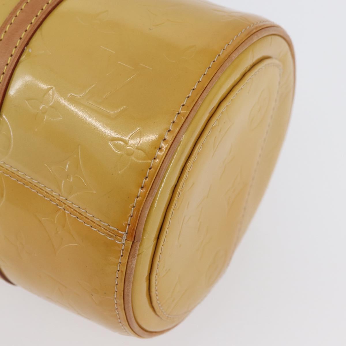 LOUIS VUITTON Monogram Vernis Bedford Hand Bag Beige M91006 LV Auth ep13944A