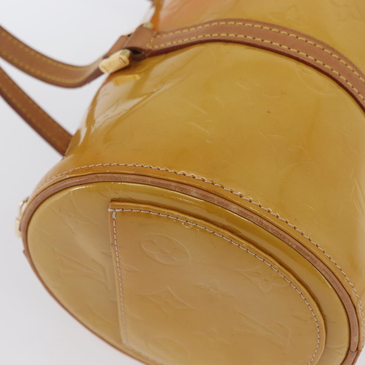 LOUIS VUITTON Monogram Vernis Bedford Hand Bag Beige M91006 LV Auth ep13944A