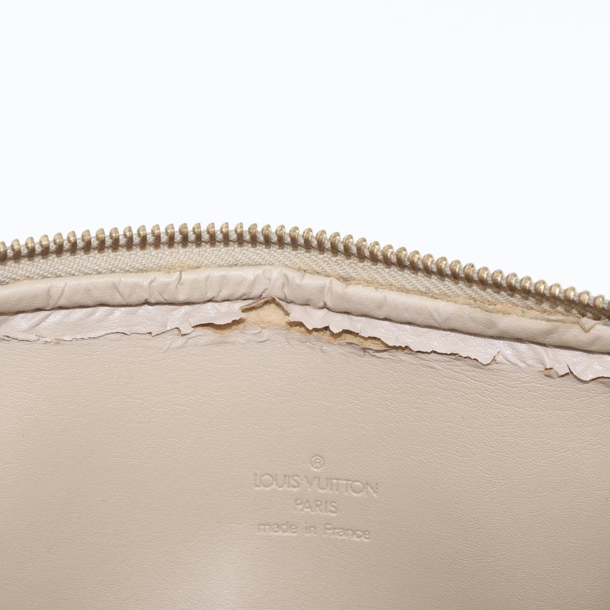LOUIS VUITTON Monogram Vernis Bedford Hand Bag Beige M91006 LV Auth ep13944A