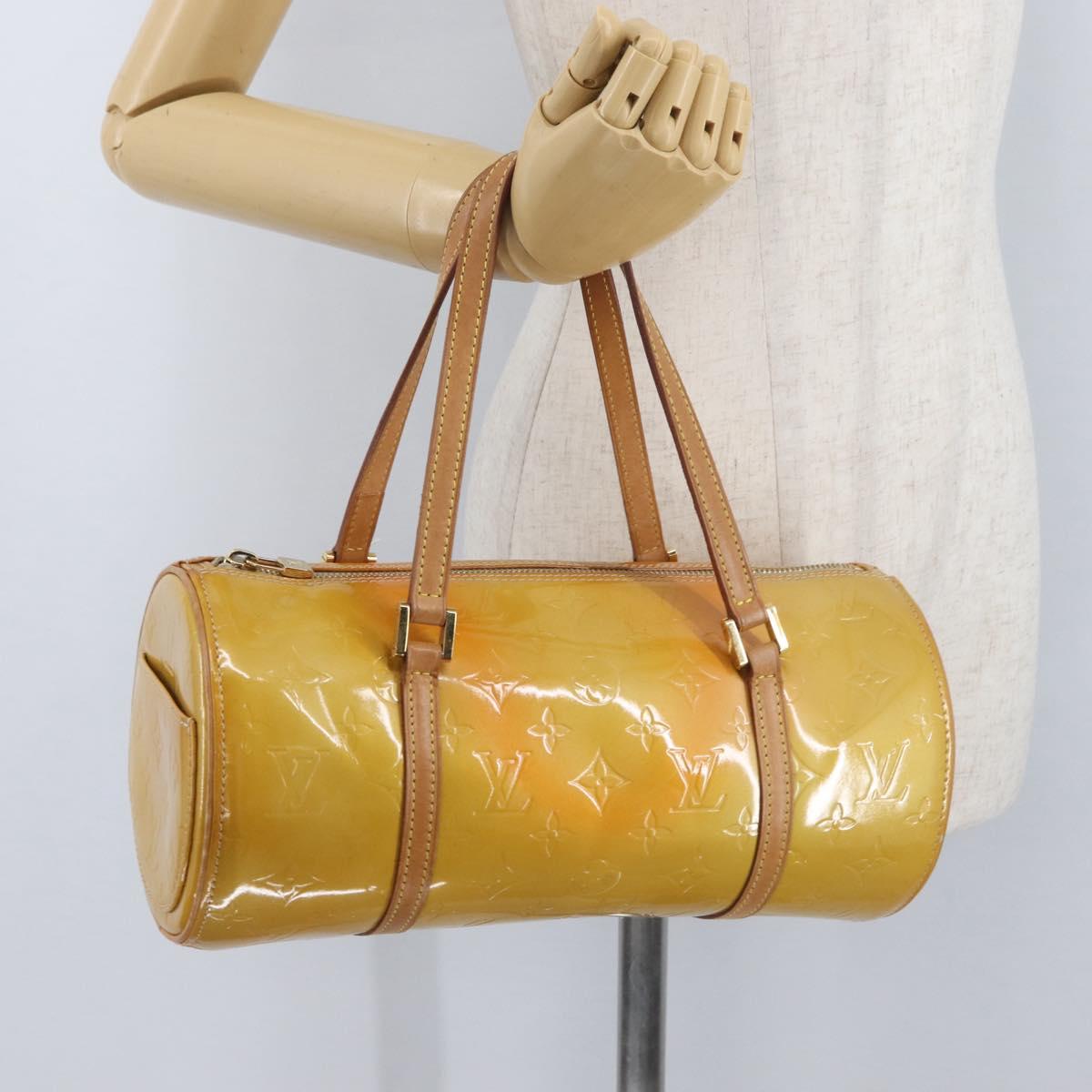 LOUIS VUITTON Monogram Vernis Bedford Hand Bag Beige M91006 LV Auth ep13944A