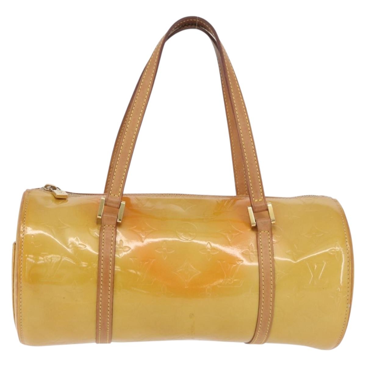 LOUIS VUITTON Monogram Vernis Bedford Hand Bag Beige M91006 LV Auth ep13944A
