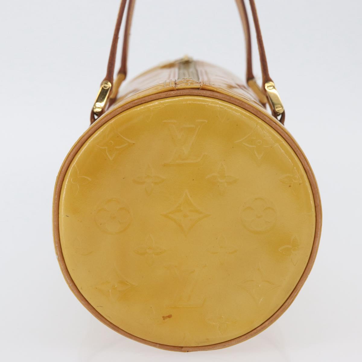 LOUIS VUITTON Monogram Vernis Bedford Hand Bag Beige M91006 LV Auth ep13944A