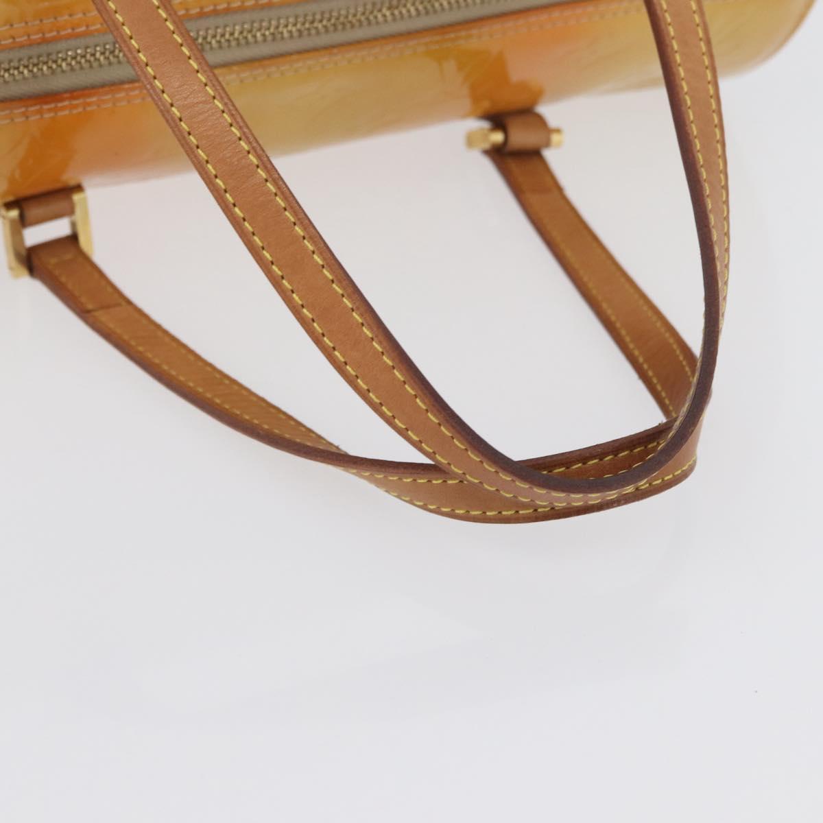 LOUIS VUITTON Monogram Vernis Bedford Hand Bag Beige M91006 LV Auth ep13944A
