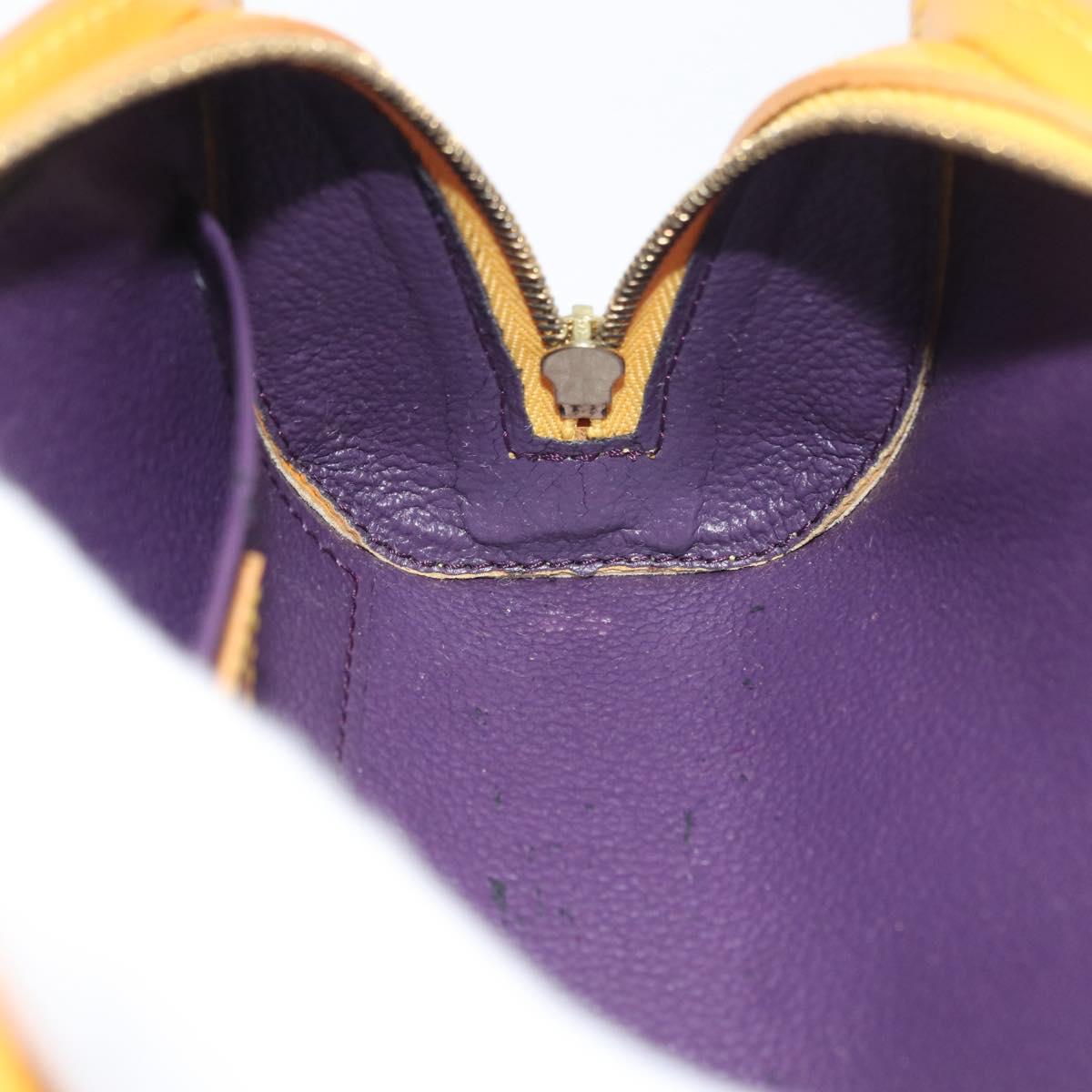 LOUIS VUITTON Epi Dauphine PM Pouch Yellow M48449 LV Auth ep13951