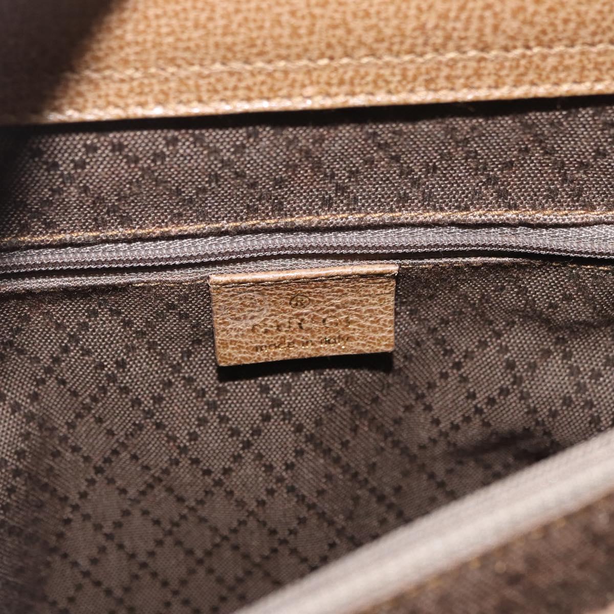 GUCCI Bamboo Hand Bag Leather Brown Gold 002 8260 Auth ep13953
